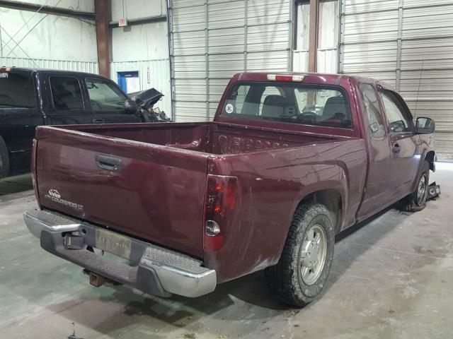 1GCCS19E178110448 - 2007 CHEVROLET COLORADO MAROON photo 4