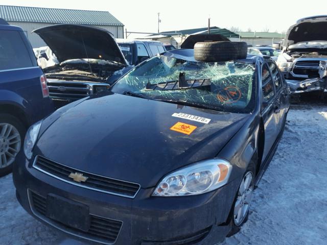 2G1WT57K791259147 - 2009 CHEVROLET IMPALA 1LT BLACK photo 2