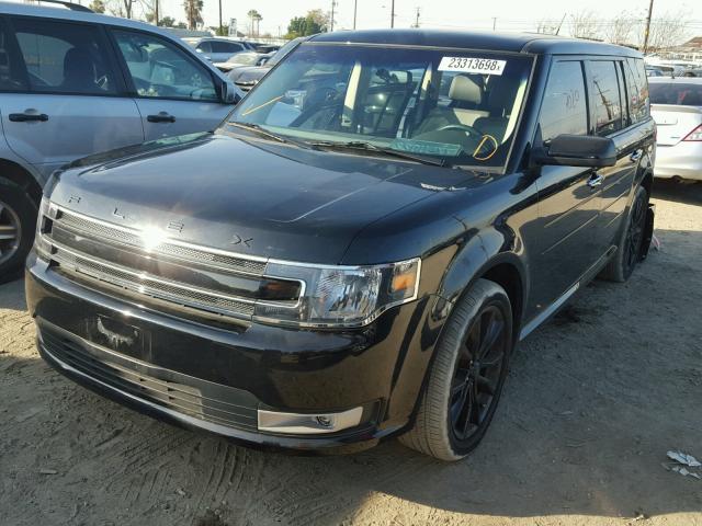 2FMGK5C82HBA05620 - 2017 FORD FLEX SEL BLACK photo 2