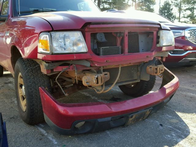 1FTYR44U88PA42271 - 2008 FORD RANGER SUP RED photo 10