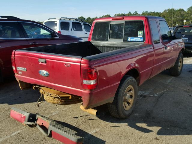 1FTYR44U88PA42271 - 2008 FORD RANGER SUP RED photo 4