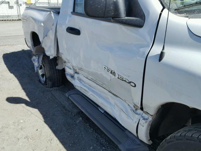 1D7HA16K07J609744 - 2007 DODGE RAM 1500 S WHITE photo 9