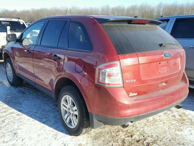 2FMDK36C98BA56667 - 2008 FORD EDGE SE RED photo 3