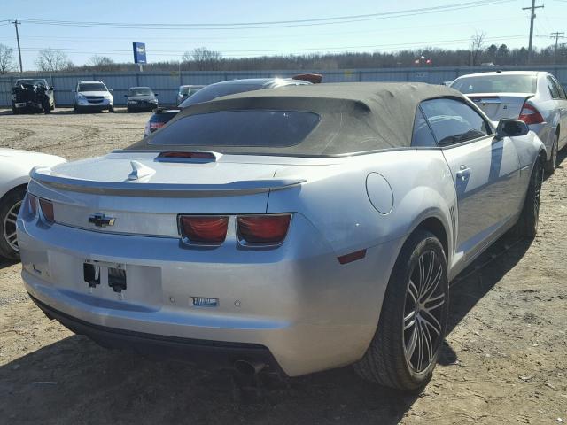 2G1FB3D33C9206670 - 2012 CHEVROLET CAMARO LT SILVER photo 4