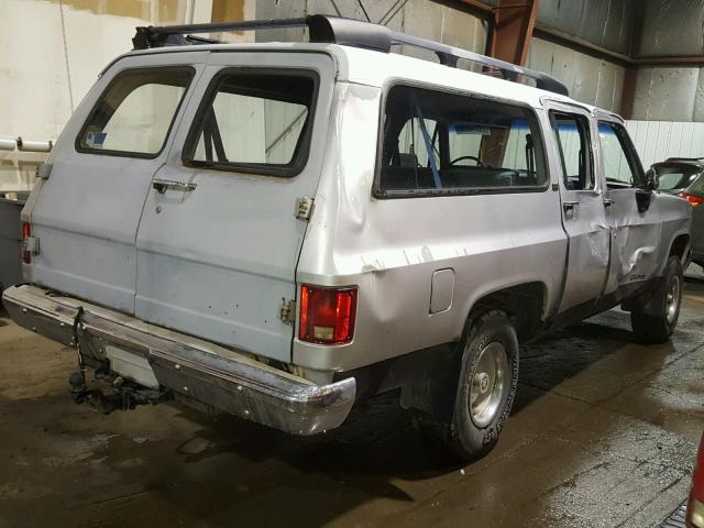 1GNEV16K9MF138507 - 1991 CHEVROLET SUBURBAN V SILVER photo 4