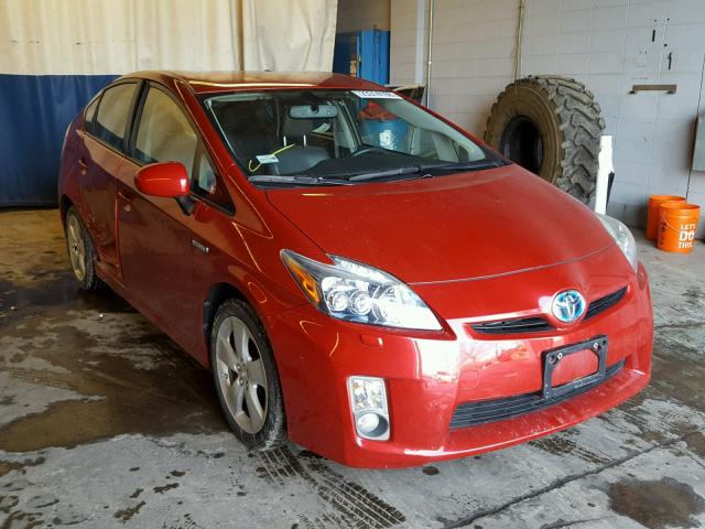 JTDKN3DU3A0036128 - 2010 TOYOTA PRIUS RED photo 1