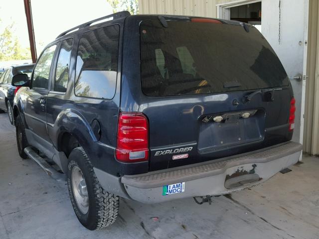 1FMYU60E41UC16333 - 2001 FORD EXPLORER S BLACK photo 3