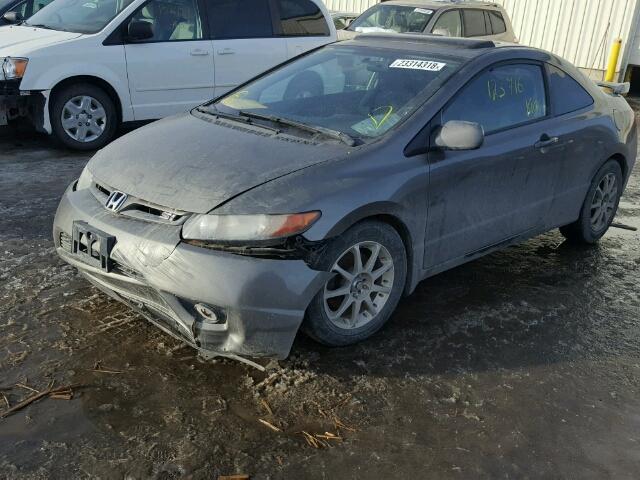 2HGFG21527H100510 - 2007 HONDA CIVIC SI GRAY photo 2