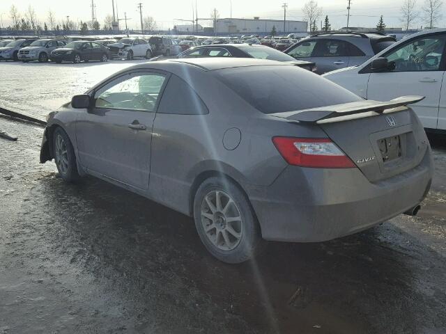 2HGFG21527H100510 - 2007 HONDA CIVIC SI GRAY photo 3