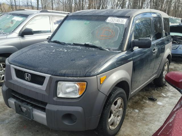 5J6YH28543L002712 - 2003 HONDA ELEMENT EX BLACK photo 2