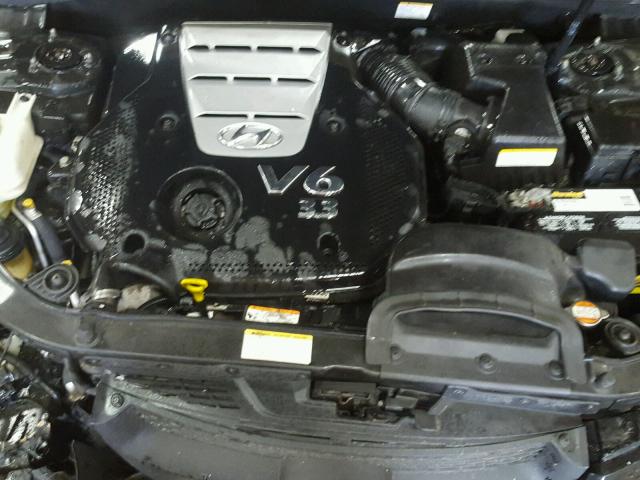 5NPEU46F86H084478 - 2006 HYUNDAI SONATA GLS BLACK photo 7