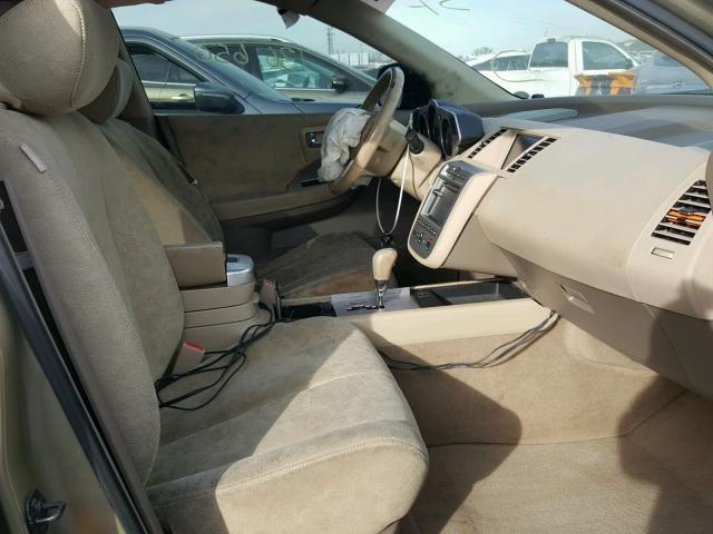 JN8AZ08T97W522534 - 2007 NISSAN MURANO SL GOLD photo 5