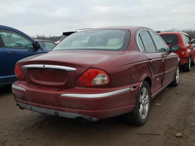 SAJEA51C52WC13295 - 2002 JAGUAR X-TYPE 3.0 MAROON photo 4