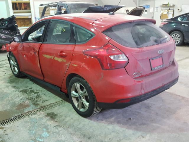 1FADP3K23DL373055 - 2013 FORD FOCUS SE RED photo 3