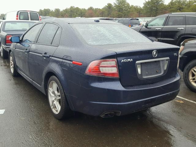 19UUA66268A044389 - 2008 ACURA TL BLUE photo 3