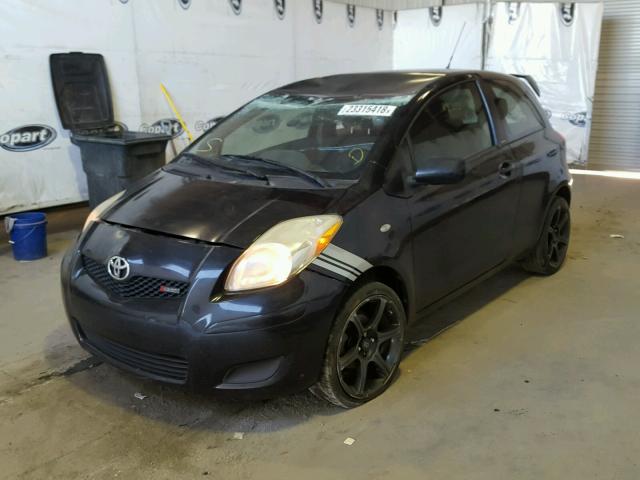 JTDJT903795258171 - 2009 TOYOTA YARIS BLACK photo 2