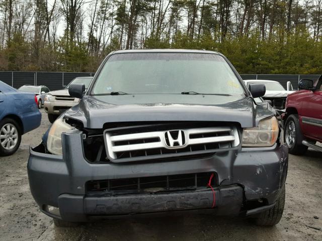 5FNYF18626B009681 - 2006 HONDA PILOT EX GRAY photo 9