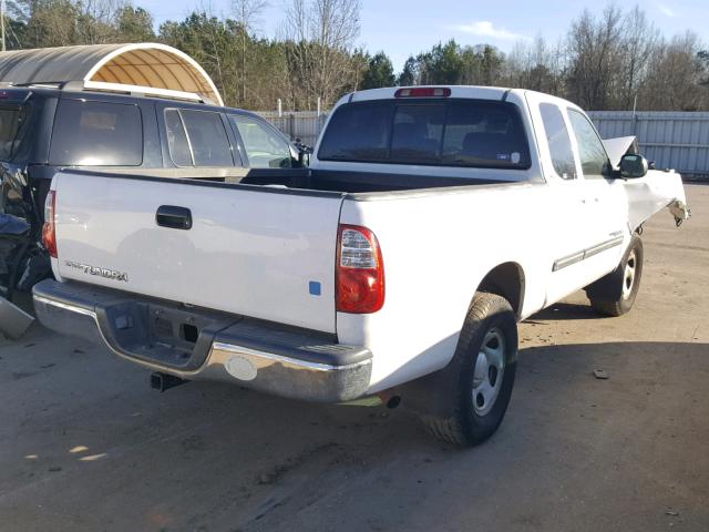 5TBRU34165S455934 - 2005 TOYOTA TUNDRA ACC WHITE photo 4