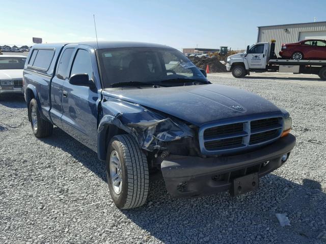 1D7HL12X43S342057 - 2003 DODGE DAKOTA SXT BLUE photo 1