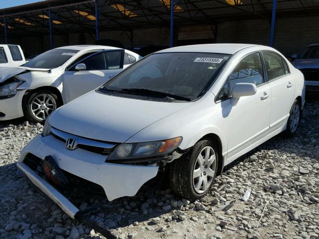 2HGFA165X8H326915 - 2008 HONDA CIVIC LX WHITE photo 2