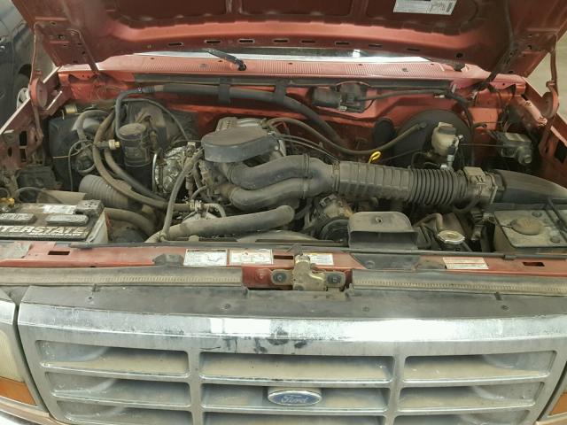 1FTEX14N7RKA74806 - 1994 FORD F150 RED photo 7