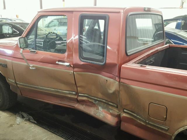 1FTEX14N7RKA74806 - 1994 FORD F150 RED photo 9