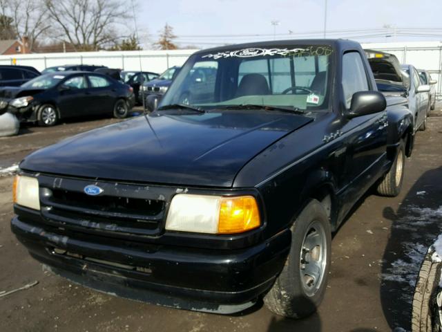 1FTCR10U2RPB21208 - 1994 FORD RANGER BLACK photo 2