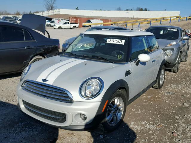 WMWSU3C51DT691837 - 2013 MINI COOPER SILVER photo 2