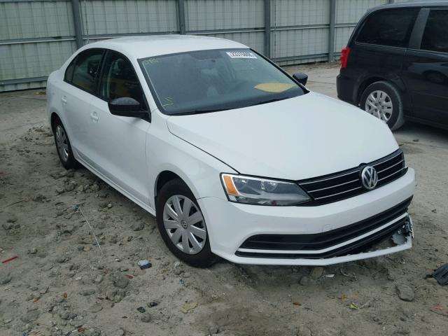 3VW267AJ5GM220309 - 2016 VOLKSWAGEN JETTA S WHITE photo 1