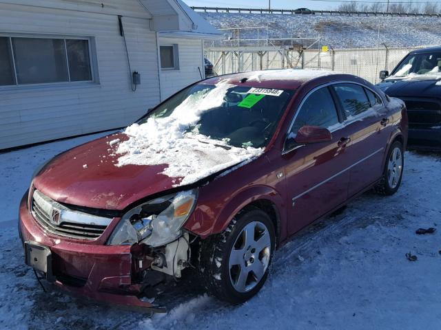 1G8ZS57N67F237481 - 2007 SATURN AURA XE RED photo 2