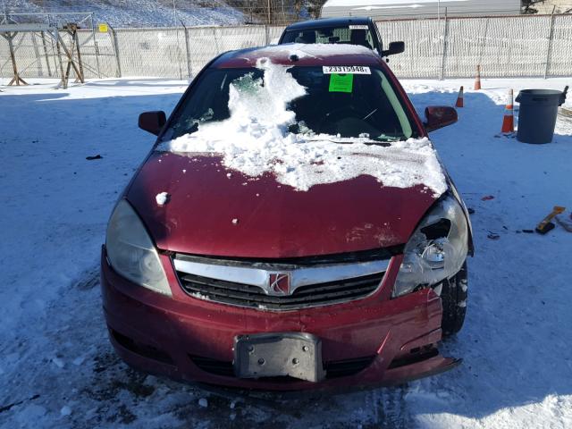 1G8ZS57N67F237481 - 2007 SATURN AURA XE RED photo 9