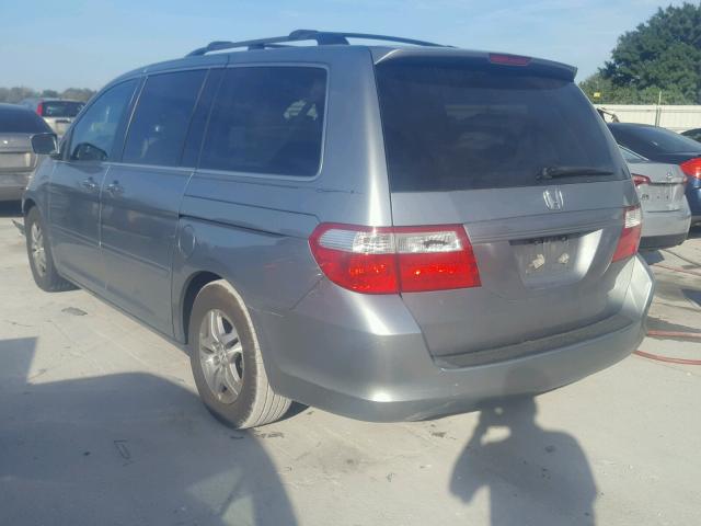 5FNRL38757B001030 - 2007 HONDA ODYSSEY EX GREEN photo 3