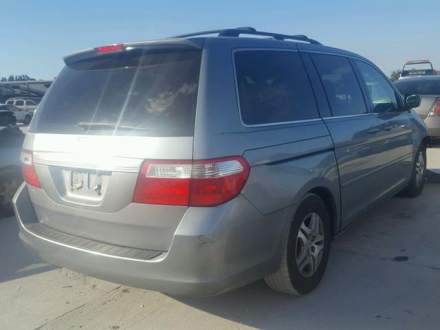 5FNRL38757B001030 - 2007 HONDA ODYSSEY EX GREEN photo 4