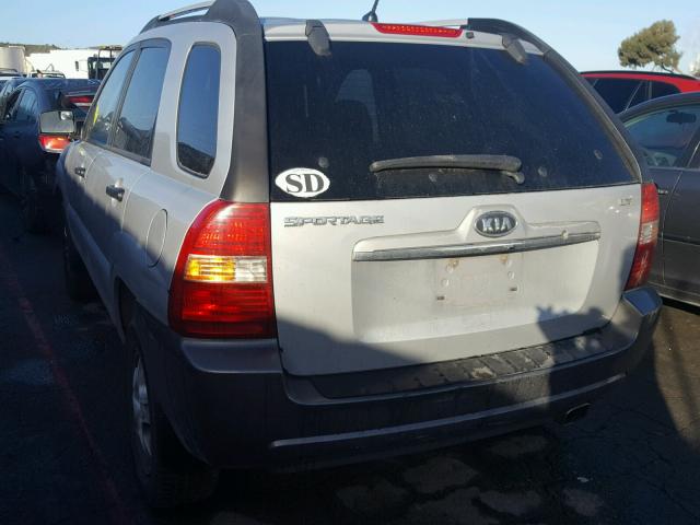 KNDJF724787463638 - 2008 KIA SPORTAGE L SILVER photo 3