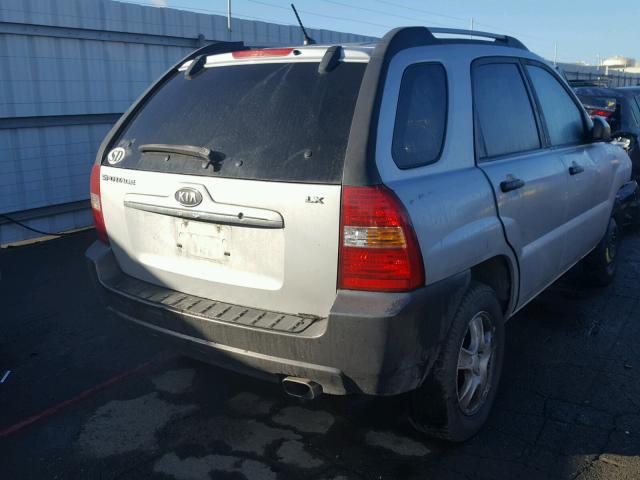 KNDJF724787463638 - 2008 KIA SPORTAGE L SILVER photo 4