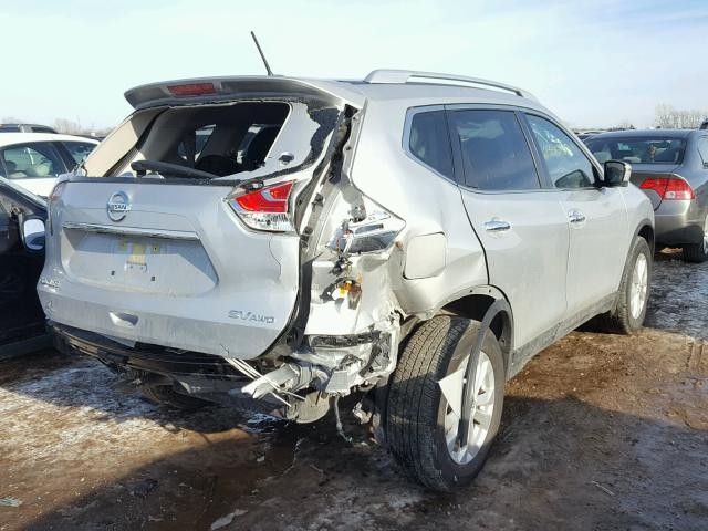 JN8AT2MV7GW143567 - 2016 NISSAN ROGUE S SILVER photo 4