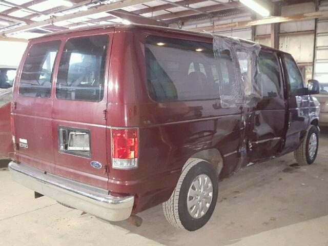 1FMRE11LX5HB07861 - 2005 FORD ECONOLINE MAROON photo 4