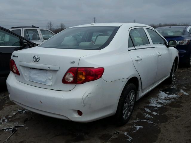 1NXBU40E99Z039610 - 2009 TOYOTA COROLLA BA WHITE photo 4