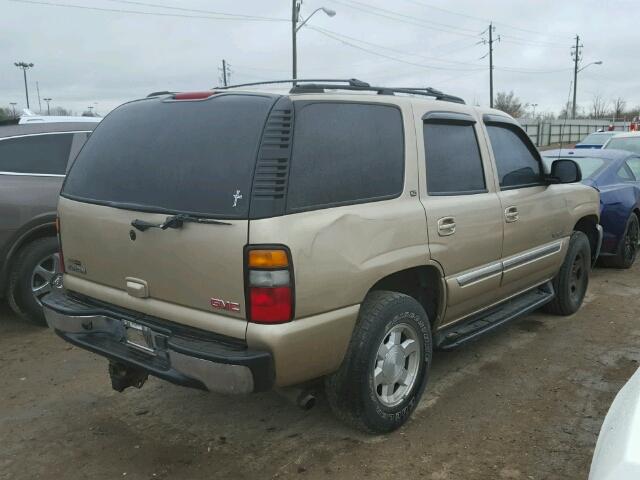 1GKEK13T35R136223 - 2005 GMC YUKON TAN photo 4