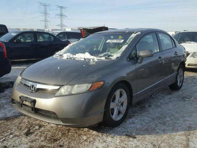 1HGFA16998L061605 - 2008 HONDA CIVIC EXL GRAY photo 2