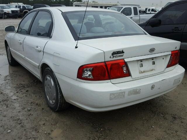 KNAGD126745309223 - 2004 KIA OPTIMA LX WHITE photo 3