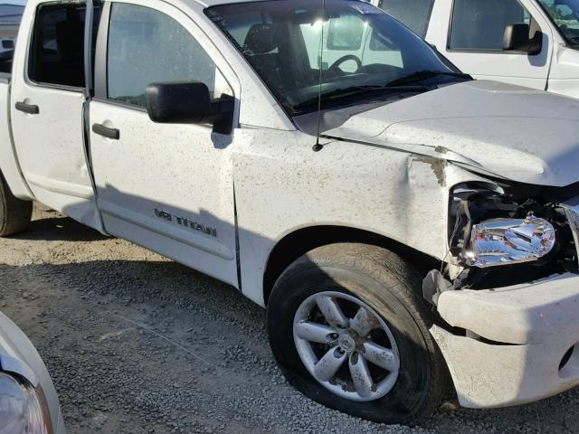 1N6AA0EK9CN326346 - 2012 NISSAN TITAN S WHITE photo 9