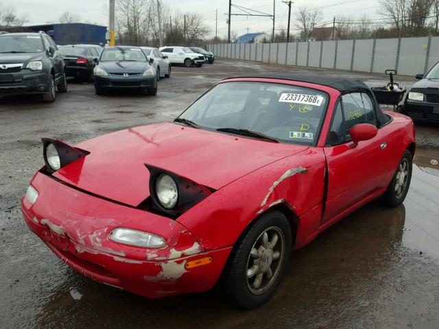 JM1NA351XM0228969 - 1991 MAZDA MX-5 MIATA RED photo 2