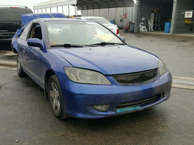 1HGEM22984L026000 - 2004 HONDA CIVIC EX BLUE photo 1