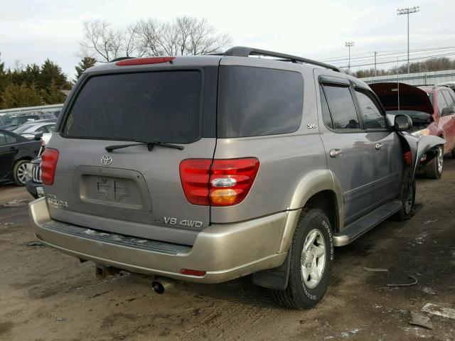 5TDBT44A01S026817 - 2001 TOYOTA SEQUOIA SR SILVER photo 4