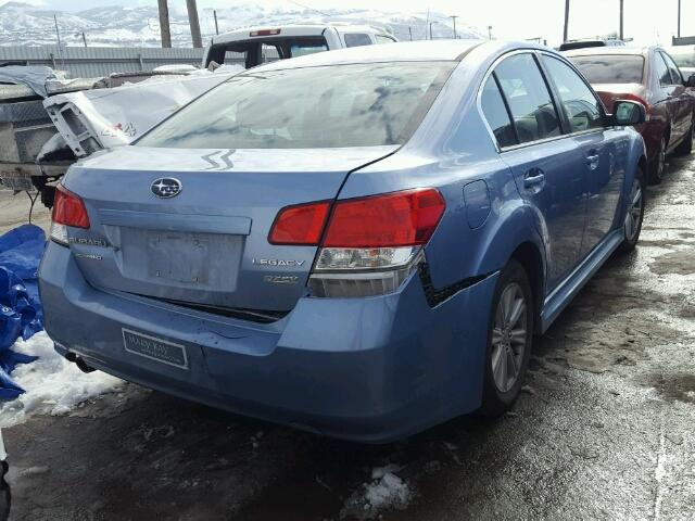 4S3BMBC63B3253128 - 2011 SUBARU LEGACY 2.5 BLUE photo 4