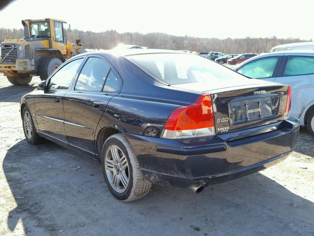 YV1RS592462525119 - 2006 VOLVO S60 2.5T BLACK photo 3