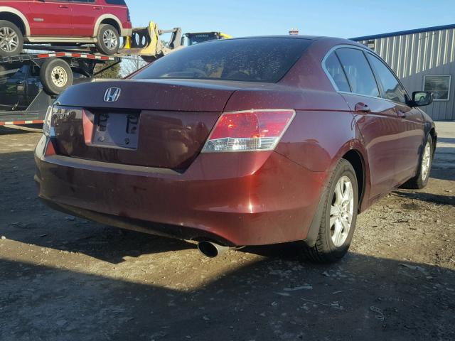 1HGCP2F45AA089351 - 2010 HONDA ACCORD LXP MAROON photo 4