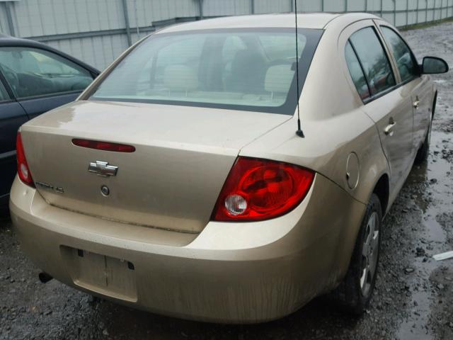 1G1AK55F777329765 - 2007 CHEVROLET COBALT LS BEIGE photo 4