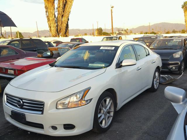 1N4AA5AP2EC456877 - 2014 NISSAN MAXIMA S WHITE photo 2